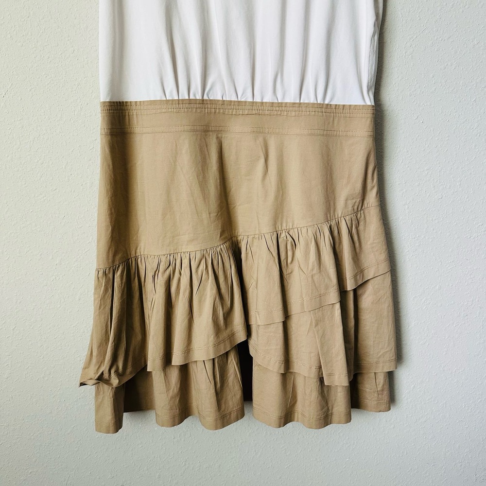 Veronica Beard Noha Ruffle Color Block T Shirt Dr… - image 3